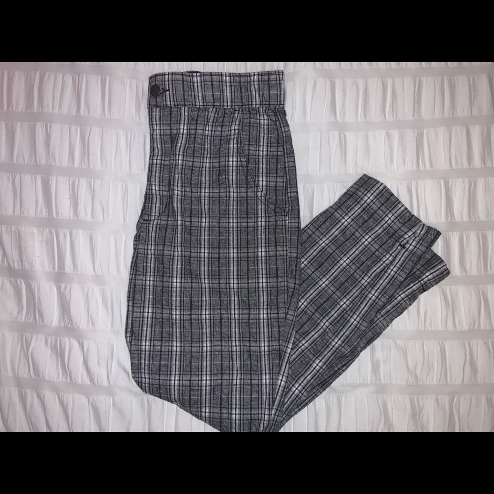 Hollister Black and White Pants